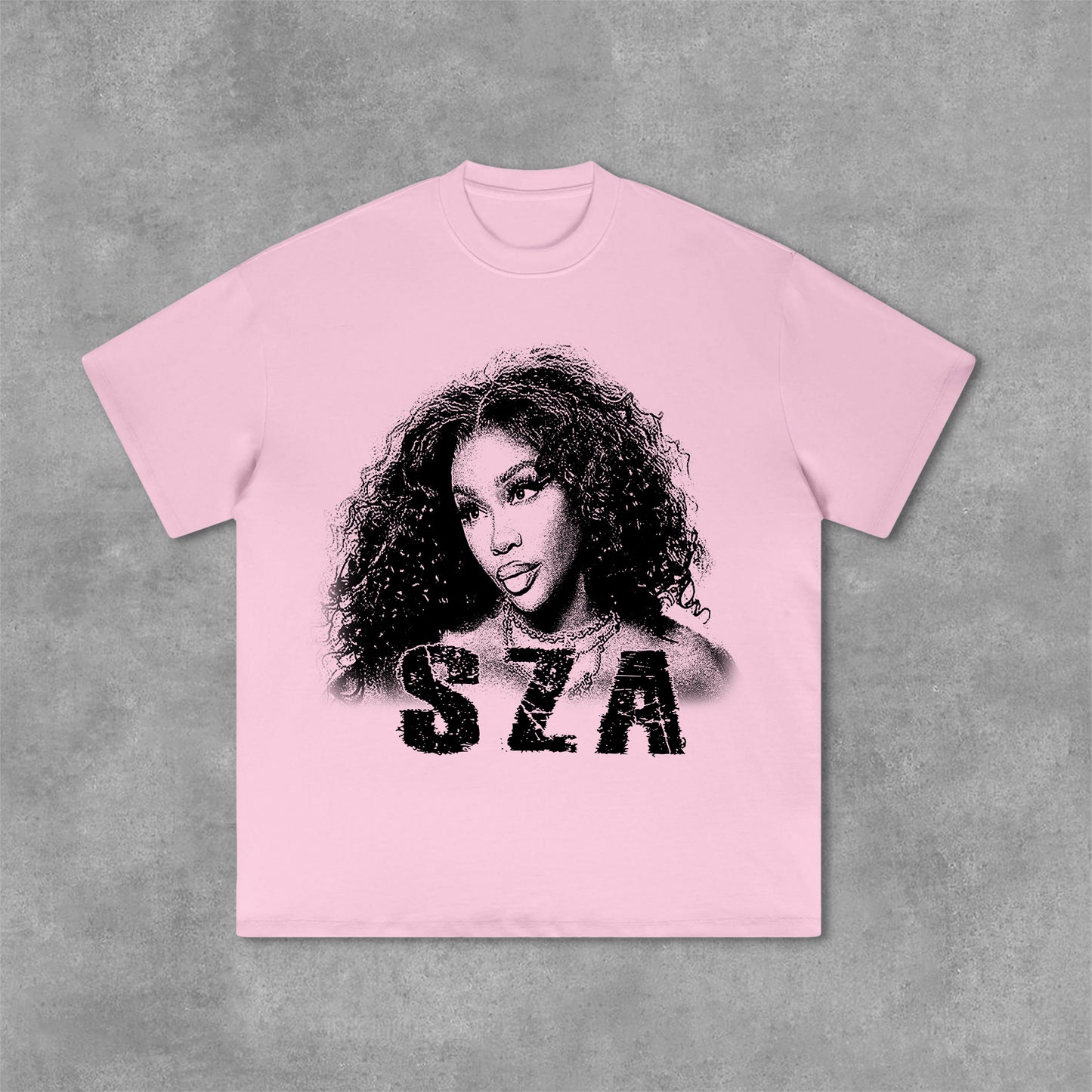 Vercoo Vintage Sza Graphic Print Cotton T-Shirt