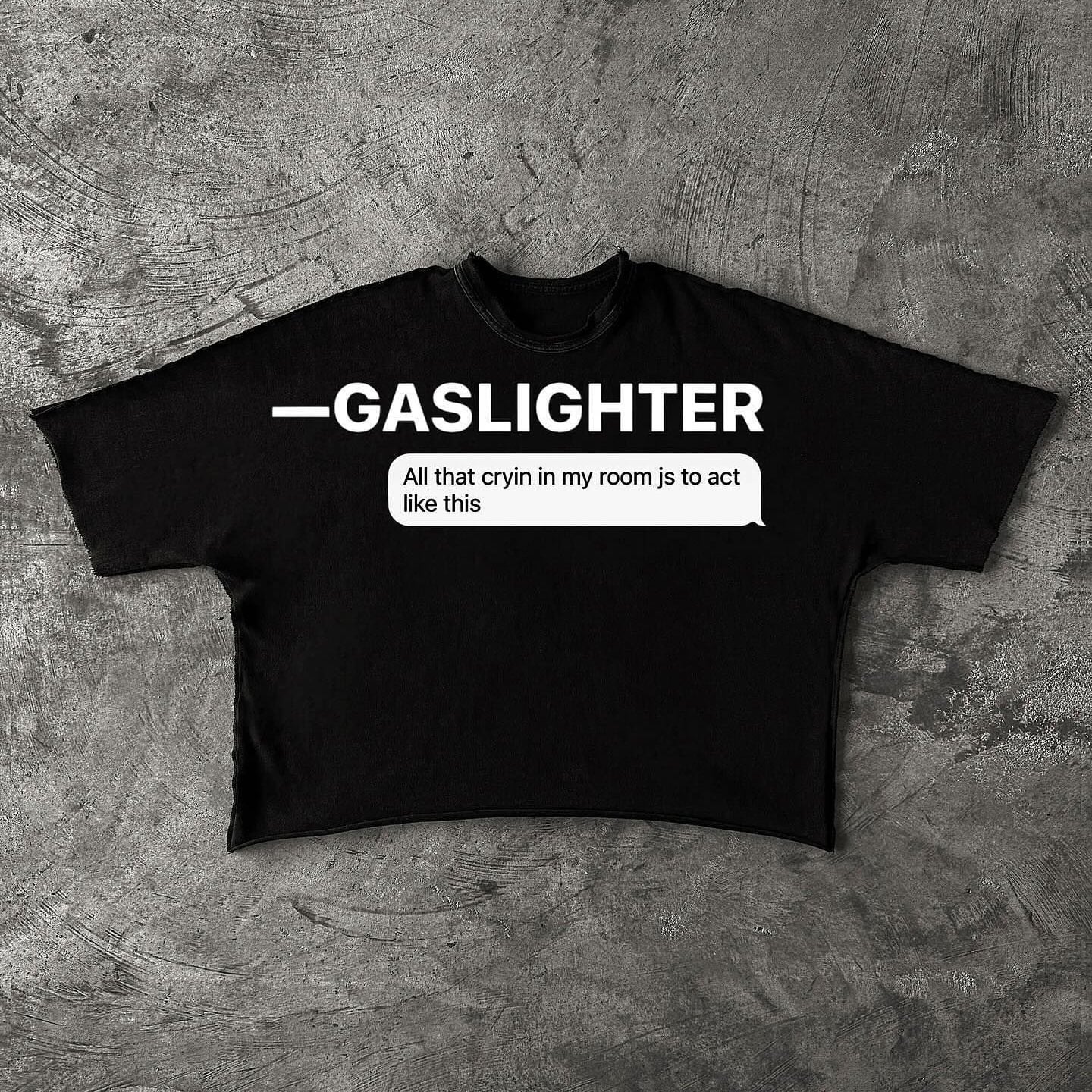 Vintage Gaslighter Graphic Short Sleeve T-Shirt