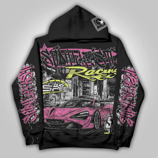 Vercoo Y2k Fast Racing Make Vintage Graphics Pocket Hoodie