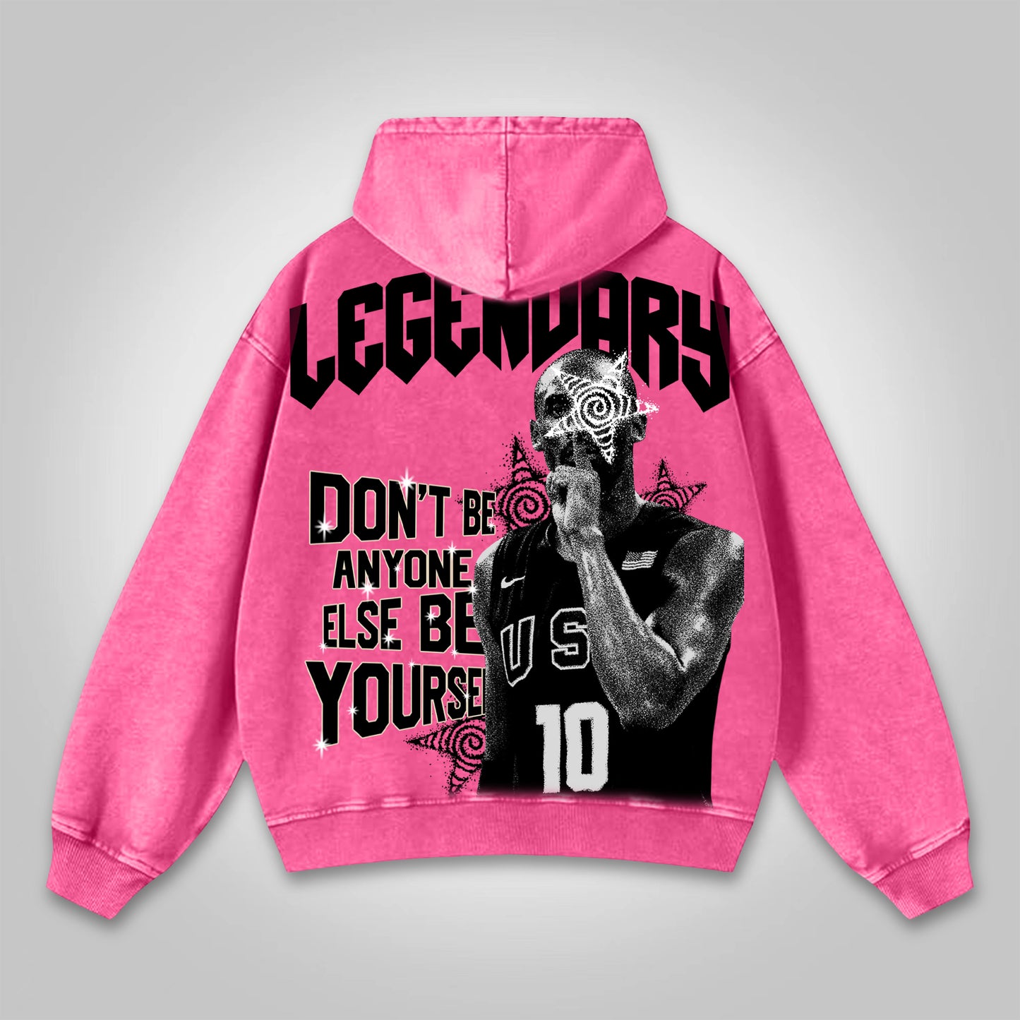 Legendary Star You Just Need To Be Yourself Graphic Washed Hoodie