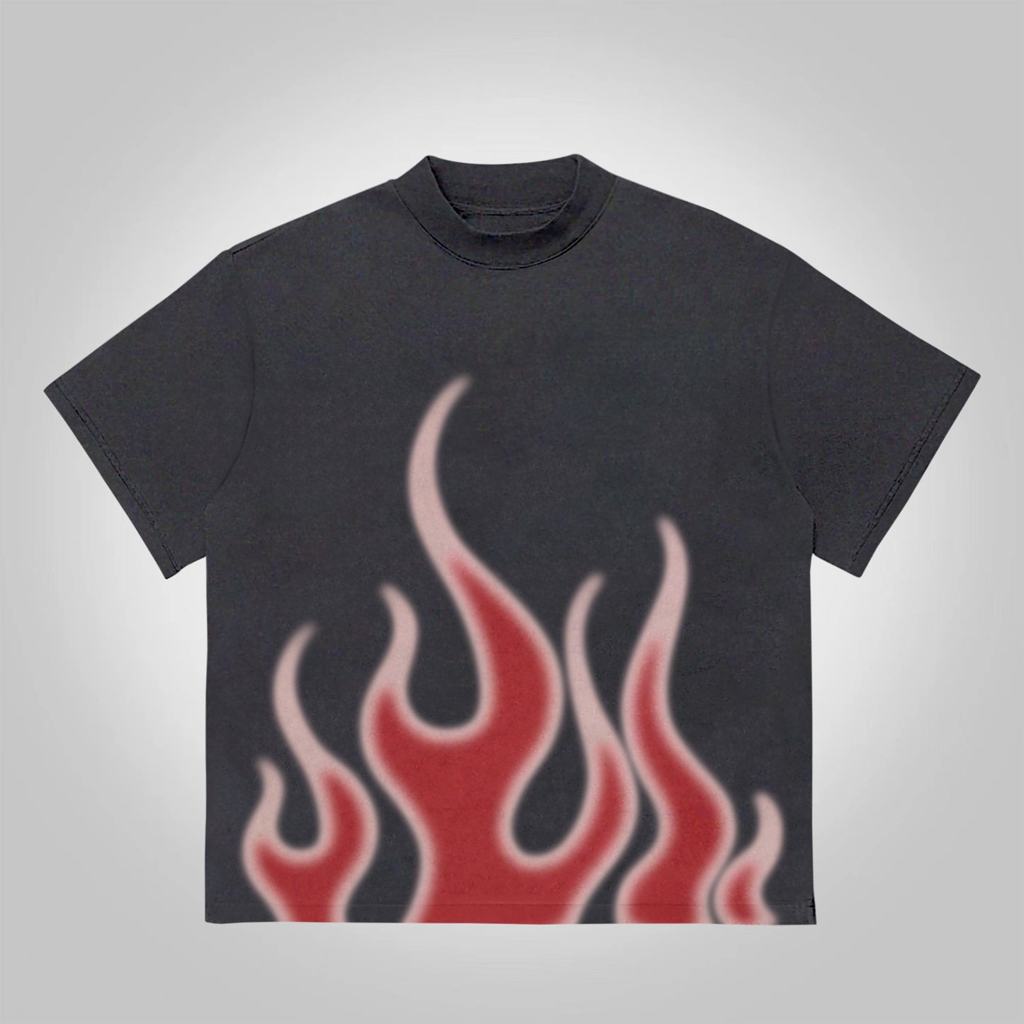 Vercoo Virtual Flame Graphics Cotton T-Shirt