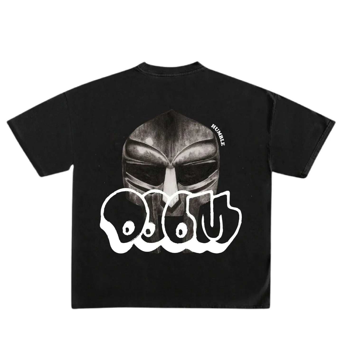 Vercoo Vintage Mf Doom Graphic Casual Street Basketball T-Shirt