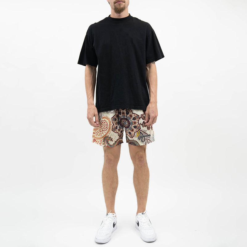 Vercoo Vintage Paisley Essentials Graphic Men's Mesh Shorts