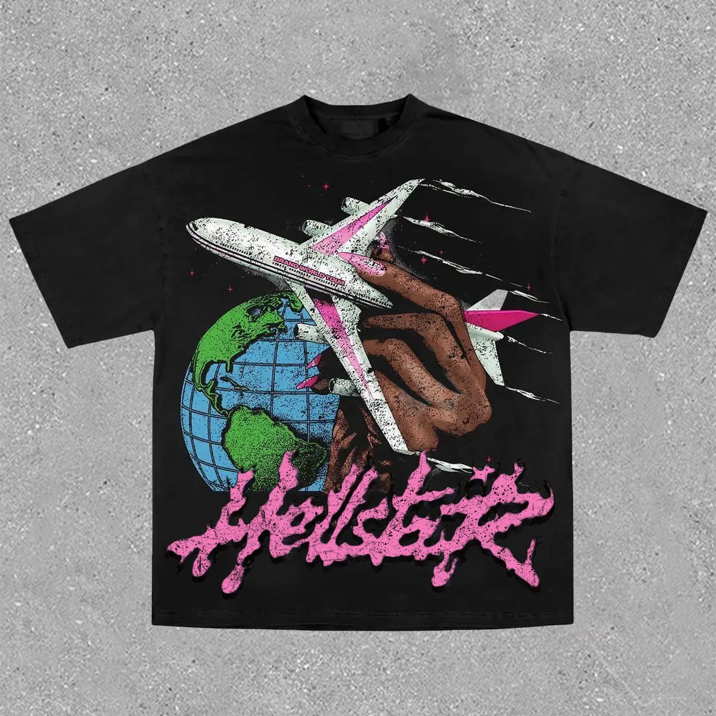 Hellstar Worldwide 2024 Graphic Print T-Shirt