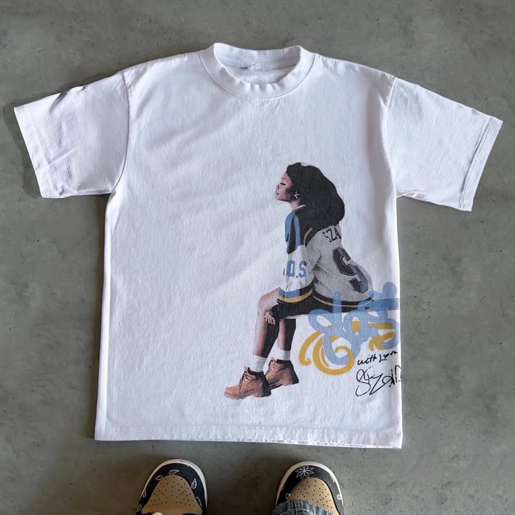 Vintage Sza Graphic Cotton T-Shirt