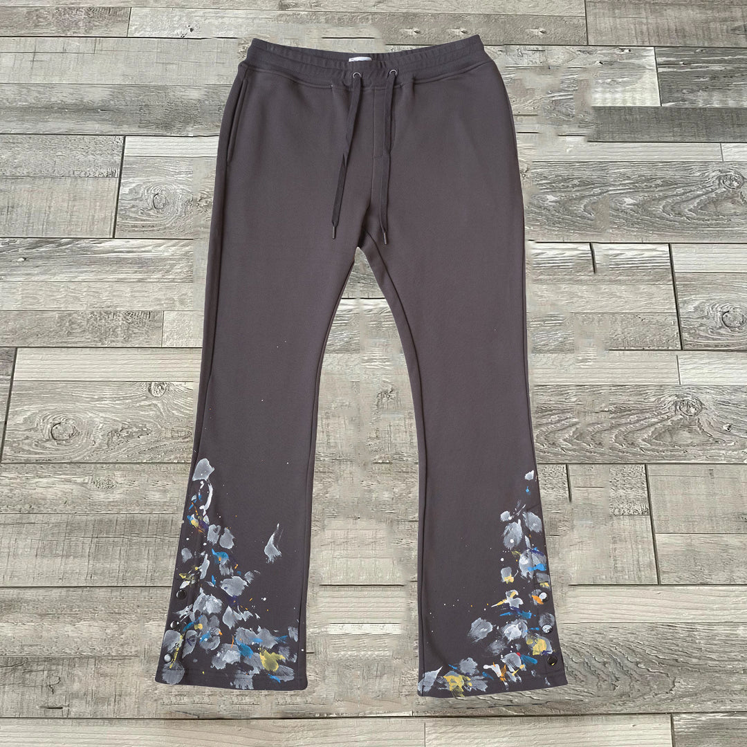 Personalized Casual Street Ink Flared Sweats Trousers