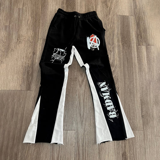 Badman Printed Stylish Flared Sweatpants