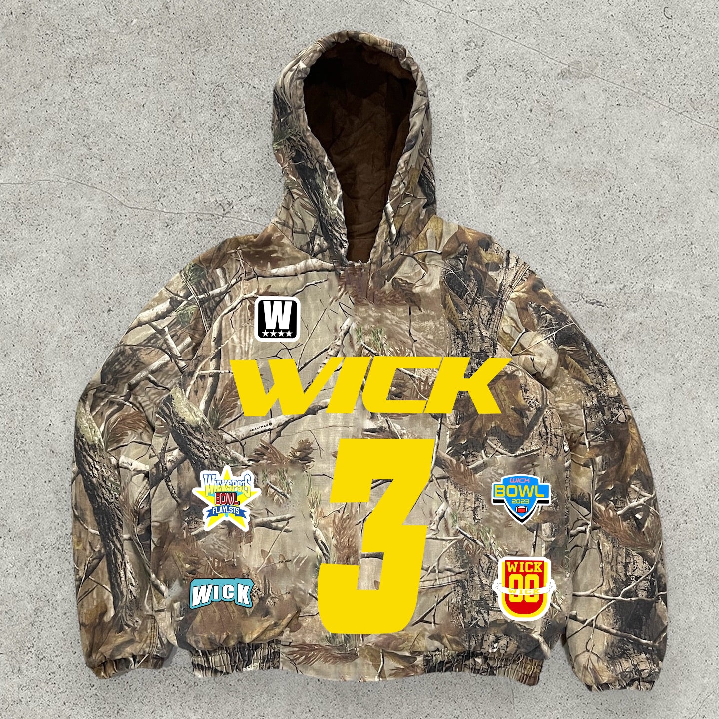 Wick Camo Forest Print Long Sleeve Hoodies