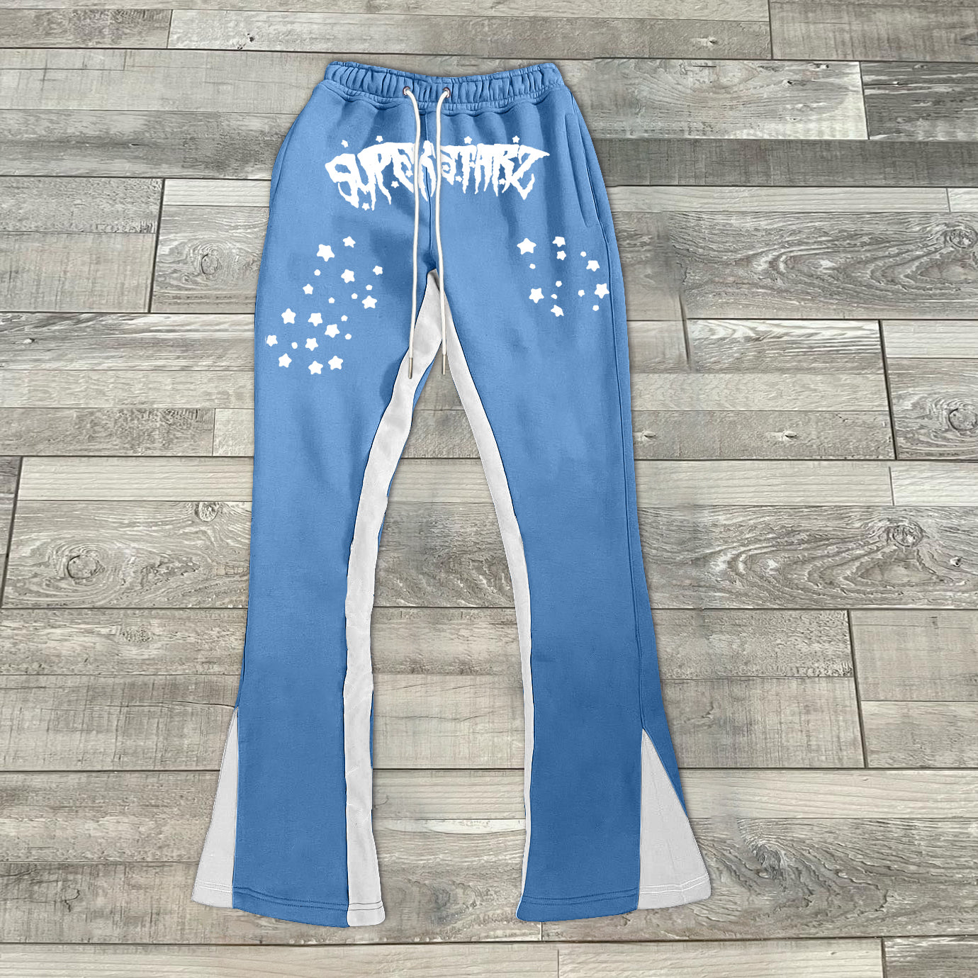 Vercoo Vintage Street Superstars Graphic Flared Sweatpants