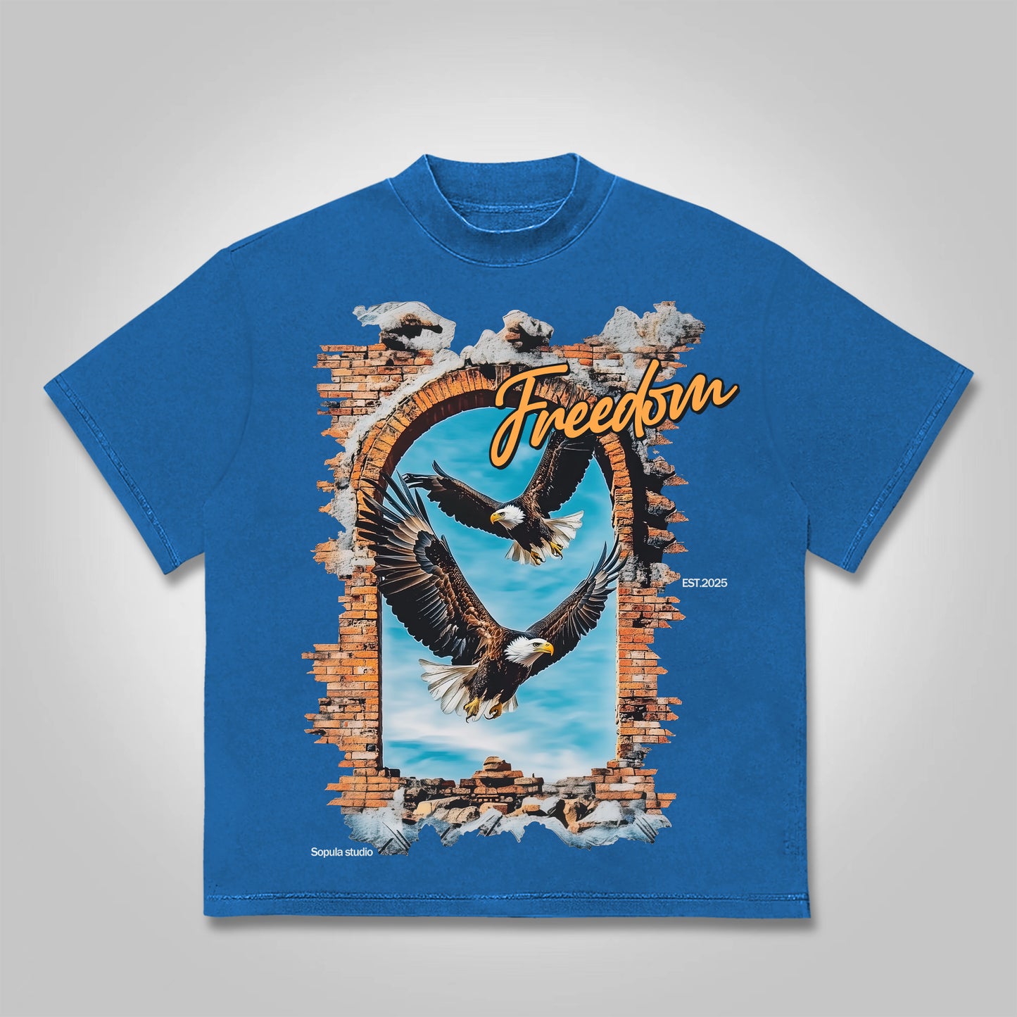 Vercoo Wings Of Freedom Cotton T-Shirt