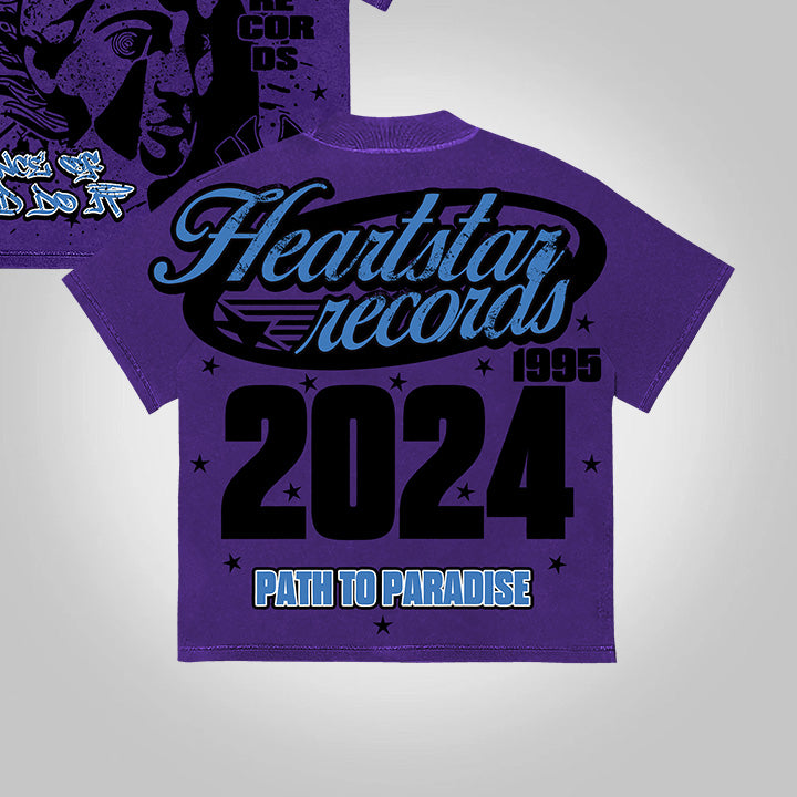 Heartstar Path To Paradise 2024 Vintage Graphic Cotton T-Shirt