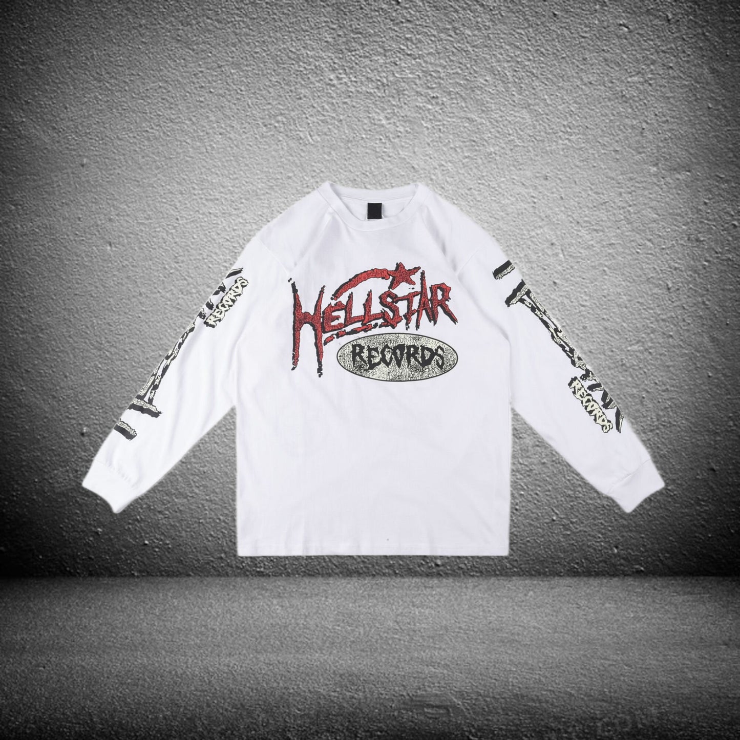 Vercoo Y2k Fashion Vintage Hellstar Graphic Long Sleeve T-Shirt