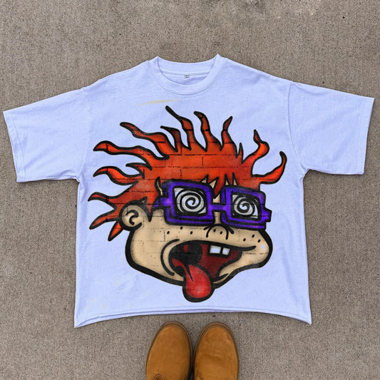 Vintage Funny Chuckie Graphic 100% Cotton T-Shirt