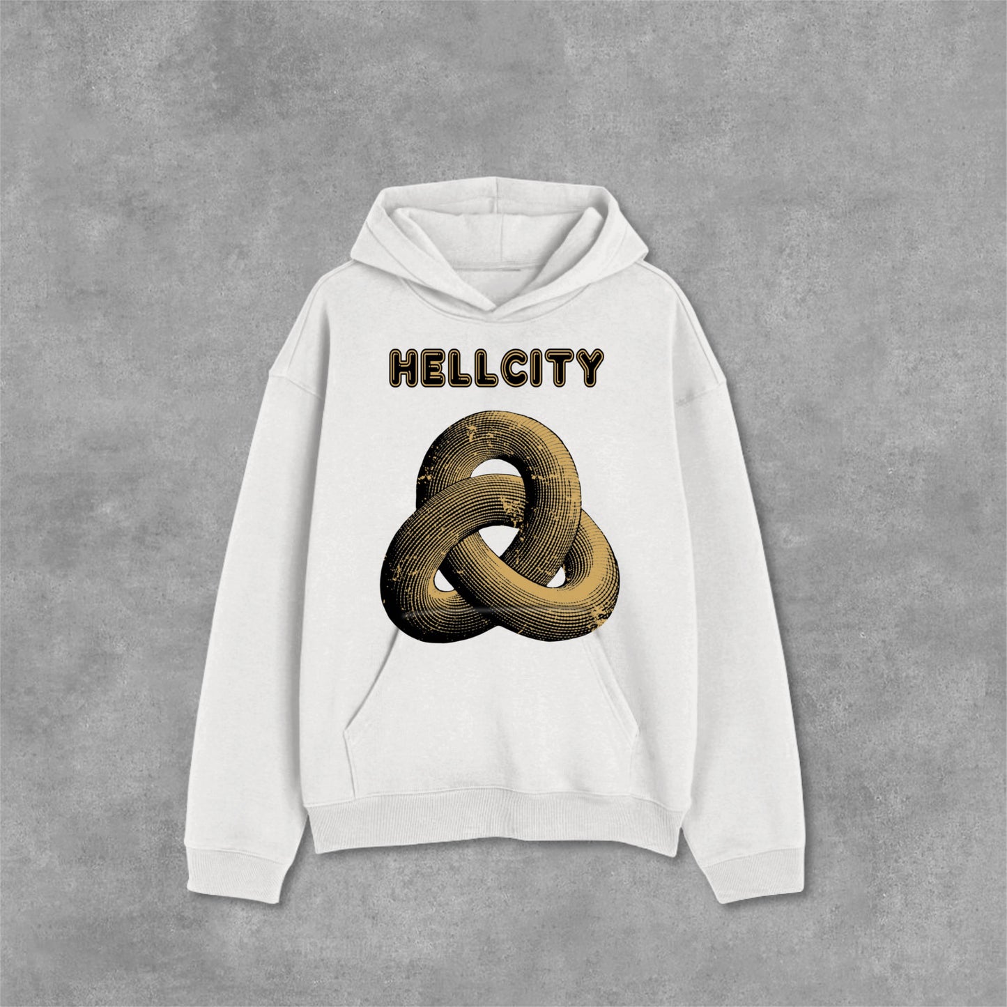 Hellcity-New Printed Pattern Design Pocket Hoodie