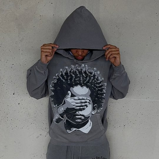 Faith Graphics Print Pocket Hoodie