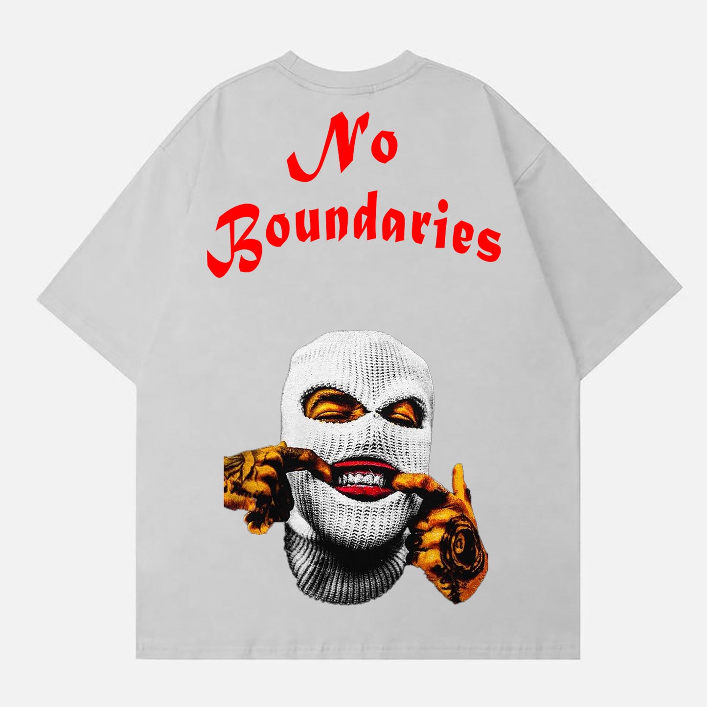 Vercoo Vintage Y2k No Boundaries Graphic Cotton T-Shirt