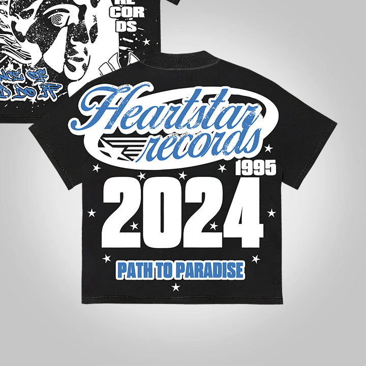 Heartstar Path To Paradise 2024 Vintage Graphic Cotton T-Shirt