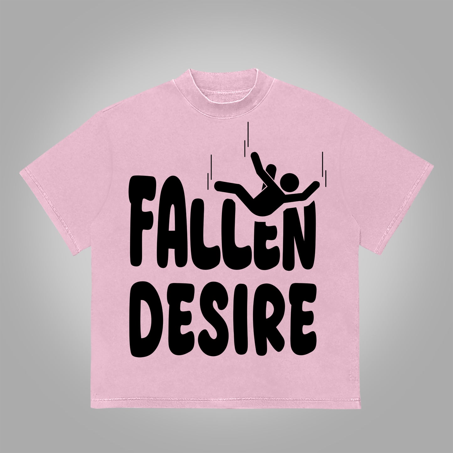 Vercoo We All Fall Desire Fallen Graphics Print Cotton T-Shirt