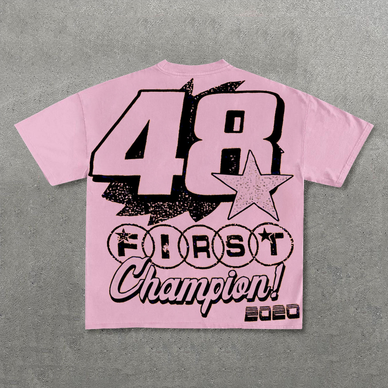 First48 Racing Club Vintage Print Graphic Cotton T-Shirt