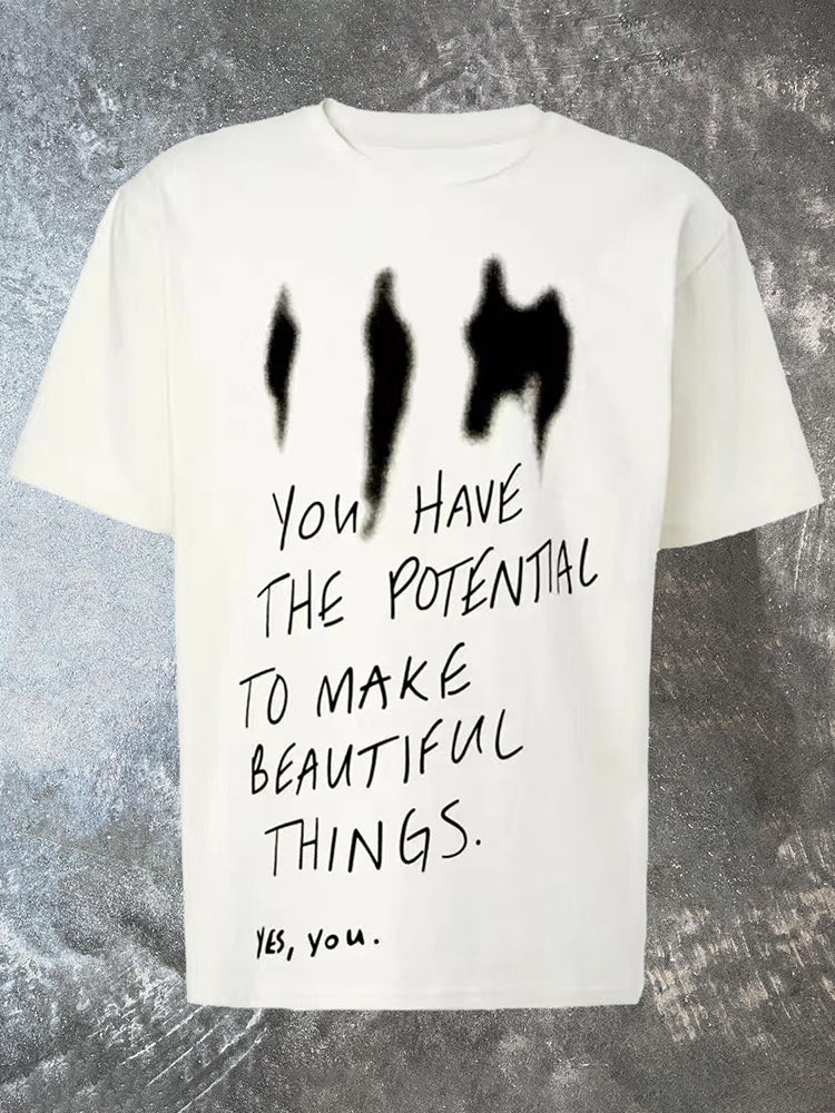 Vercoo You Have The Potentiac Print T-Shirt