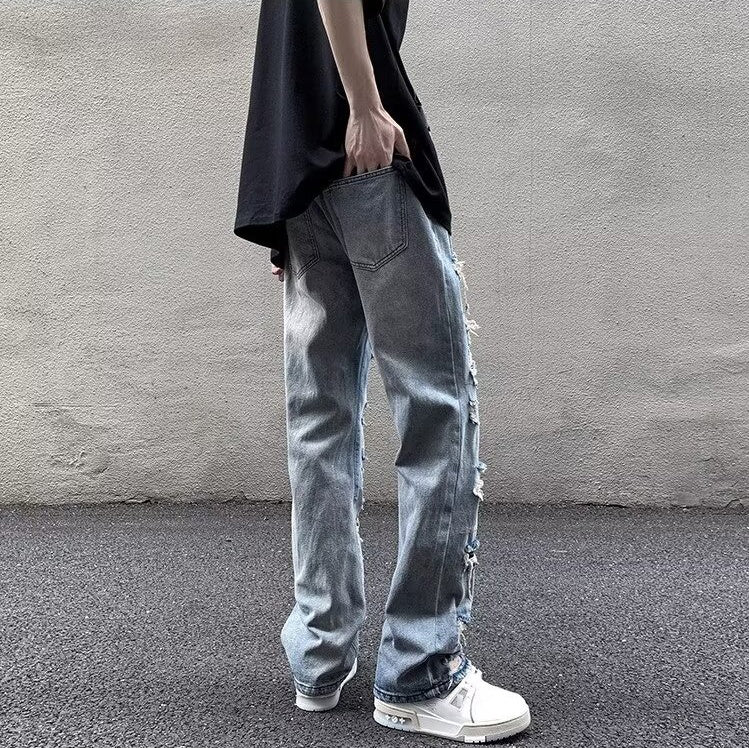 American Street Ripped Beggar Jeans