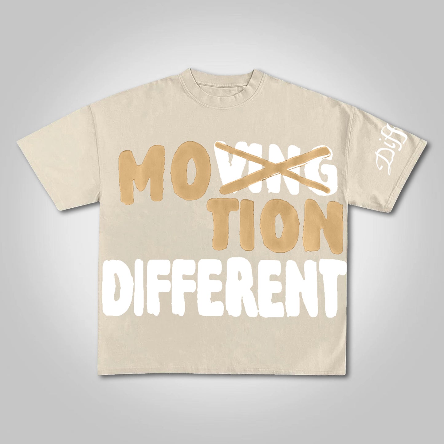 Vintage Motion Different Graphic 100% Cotton Short Sleeve T-Shirt