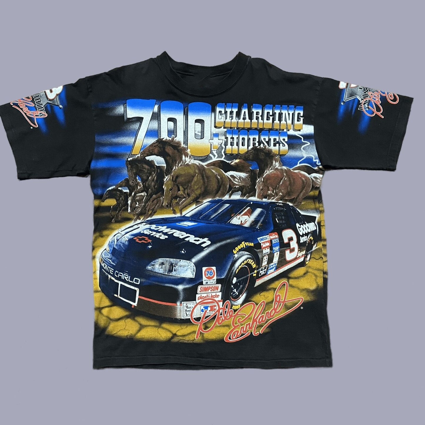 Vintage Chase Authentics 1997 Dale Earnhardt Print Graphic T-Shirt