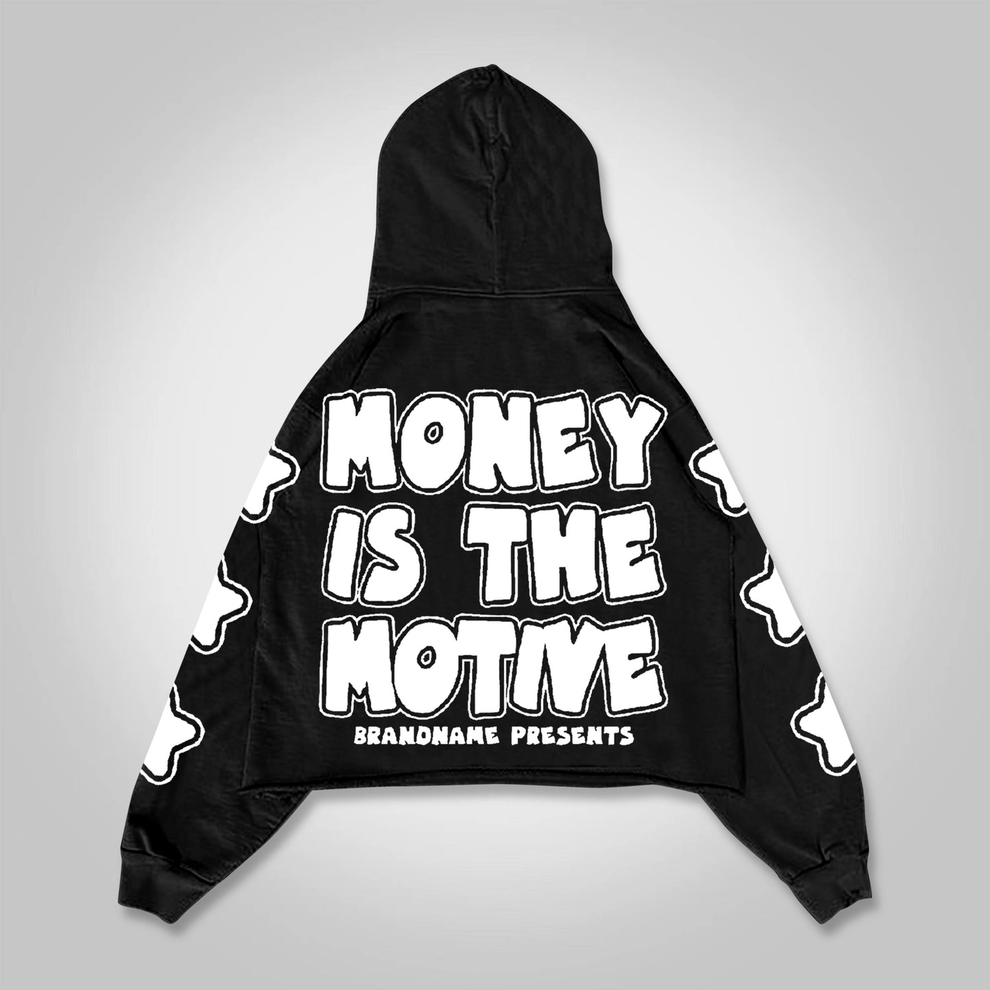 Vercoo Vintage Money Is The Motive Graphics Pocket Hoodie