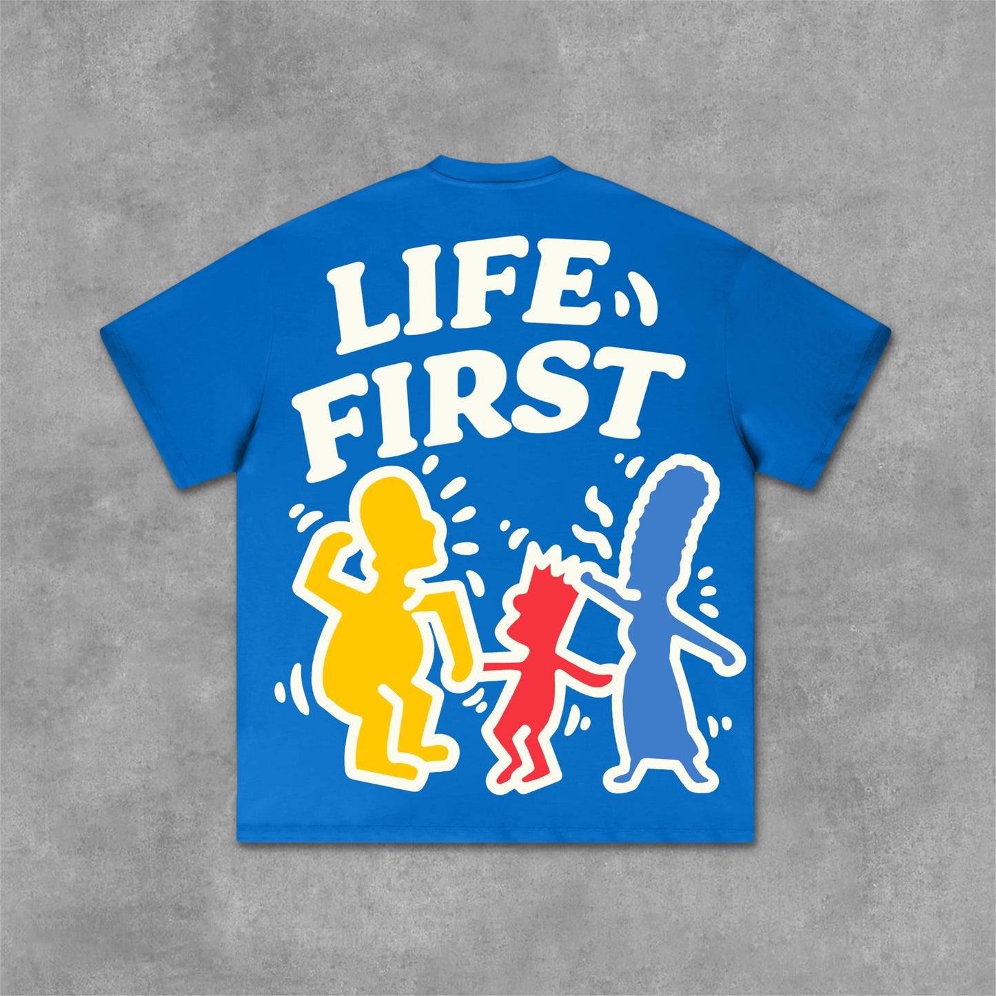 Life First Graffiti Flat Graphic Cotton T-Shirt