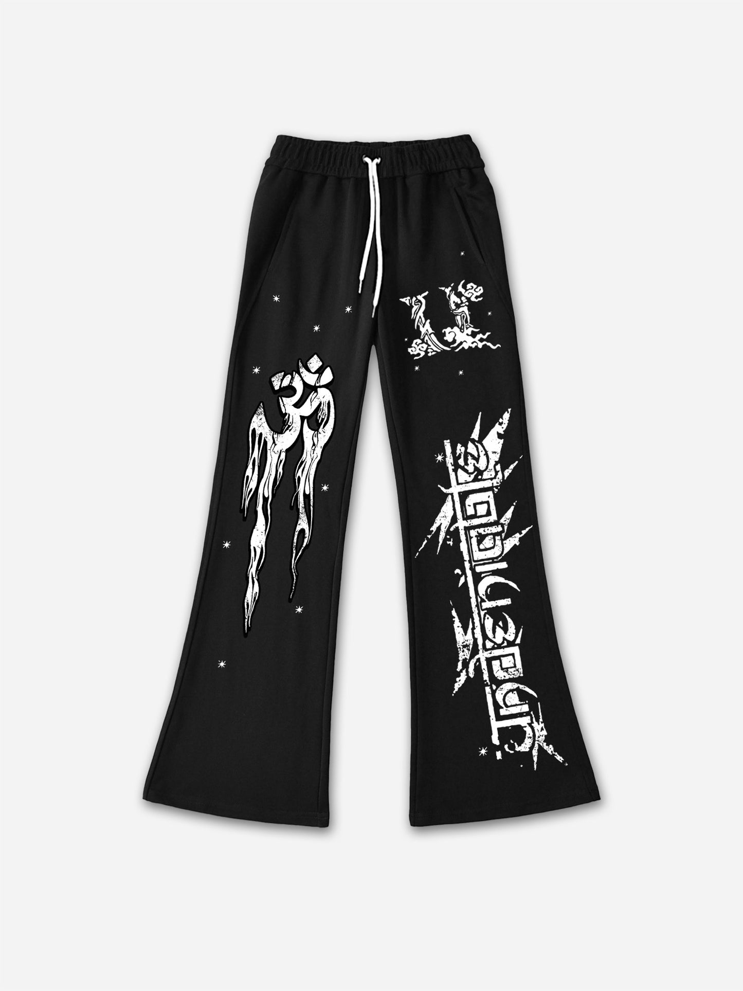 Vercoo Vintage Number 11 Graphic Stylish Casual Flared Sweatpants