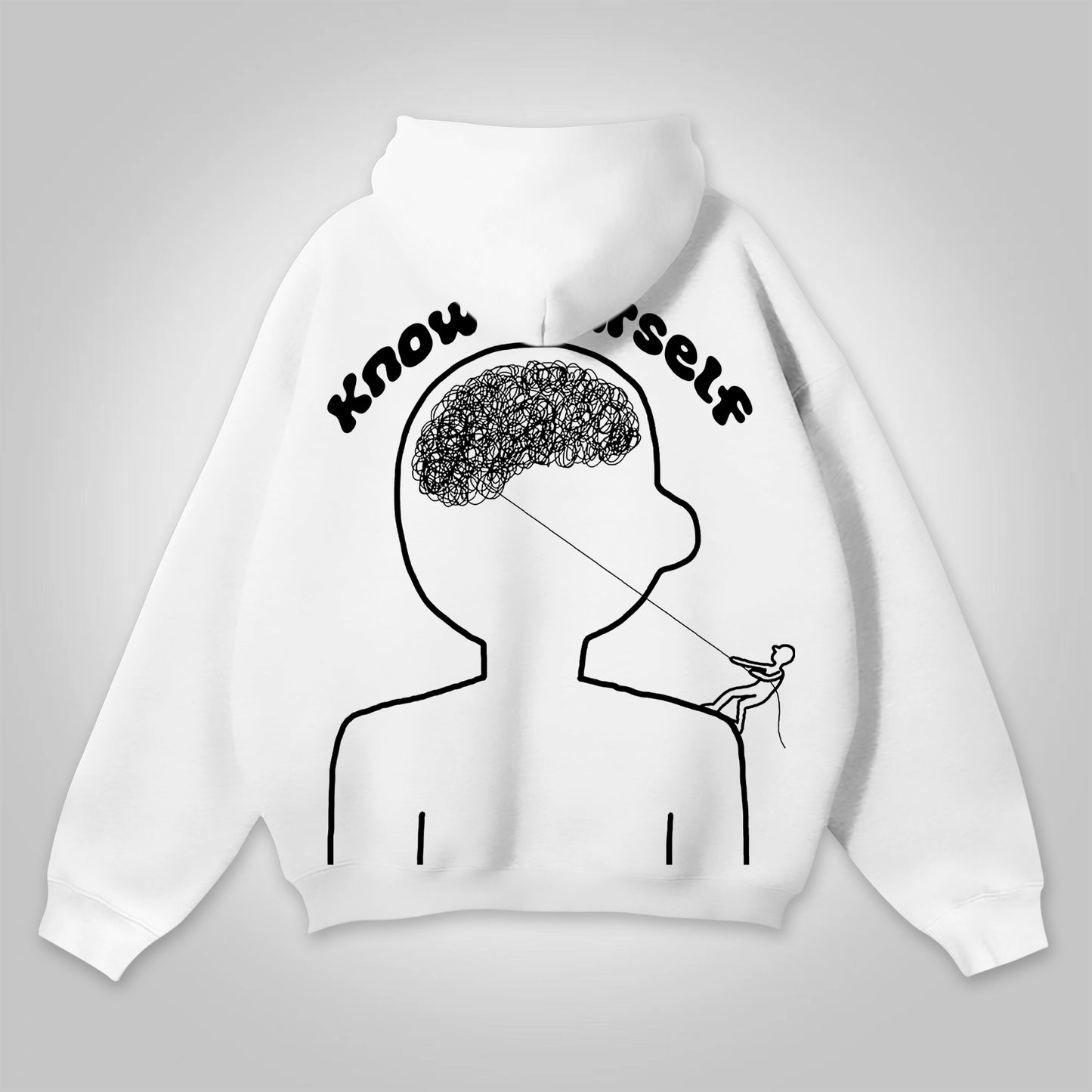 Vercoo Vintage Mental Health Matters Graphic Print Hoodie