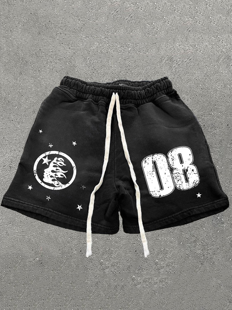 Men's Graphics Drawstring Street Retro Shorts