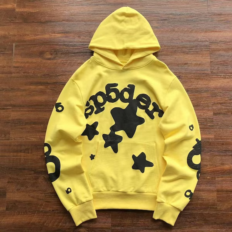 Vercoo Yellow Spider Worldwide 555 Punk Hoodie