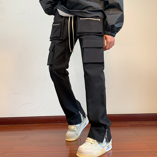 Men's Vibe Style Hiphop Buttoned Multi-Pocket Cargo Pants