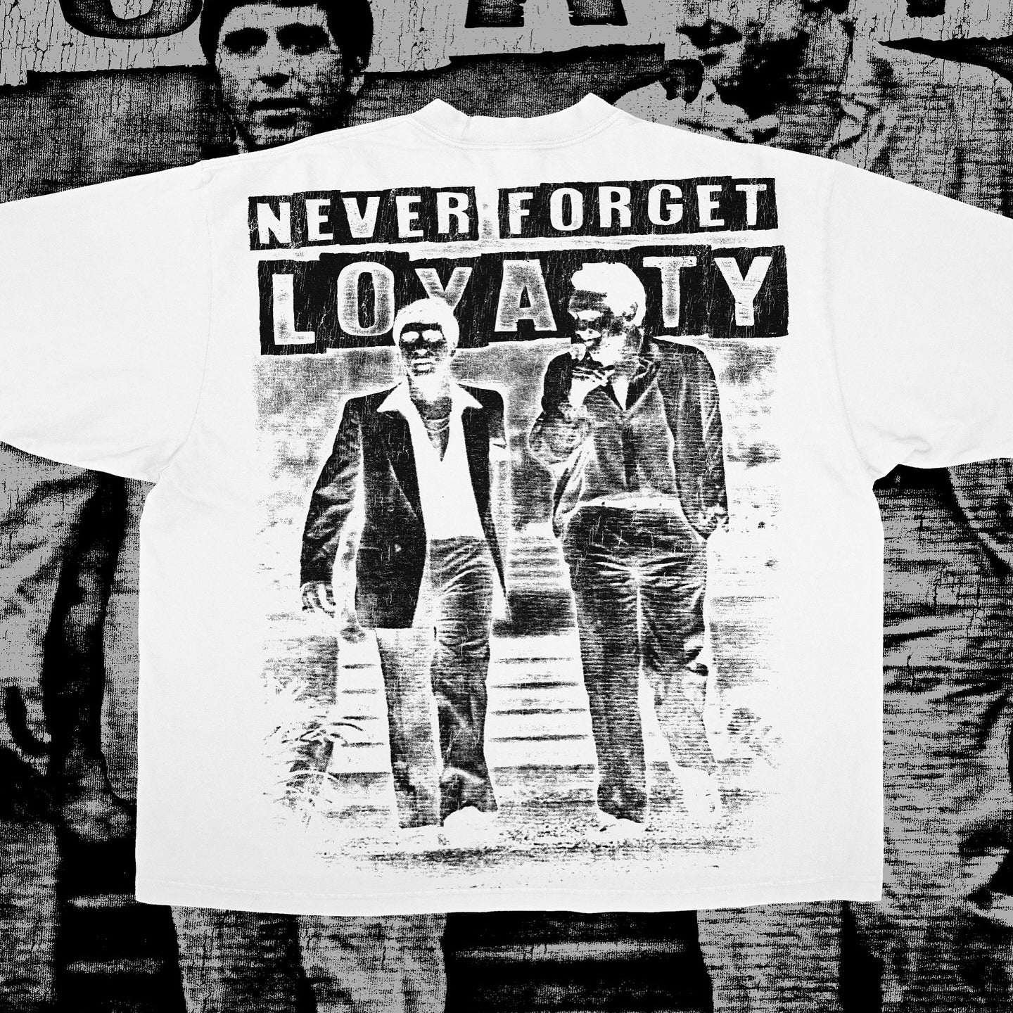 Vercoo Vintage Never Forget Loyalty Graphic 100% Cotton Short Sleeve T-Shirt