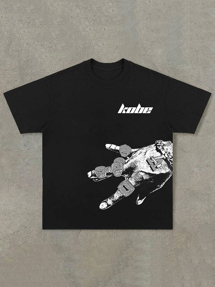 Vercoo Vintage Mamba Forever Graphic Cotton T-Shirt