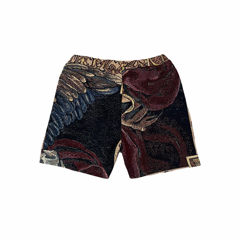 Guardian Angel Print Casual Street Shorts