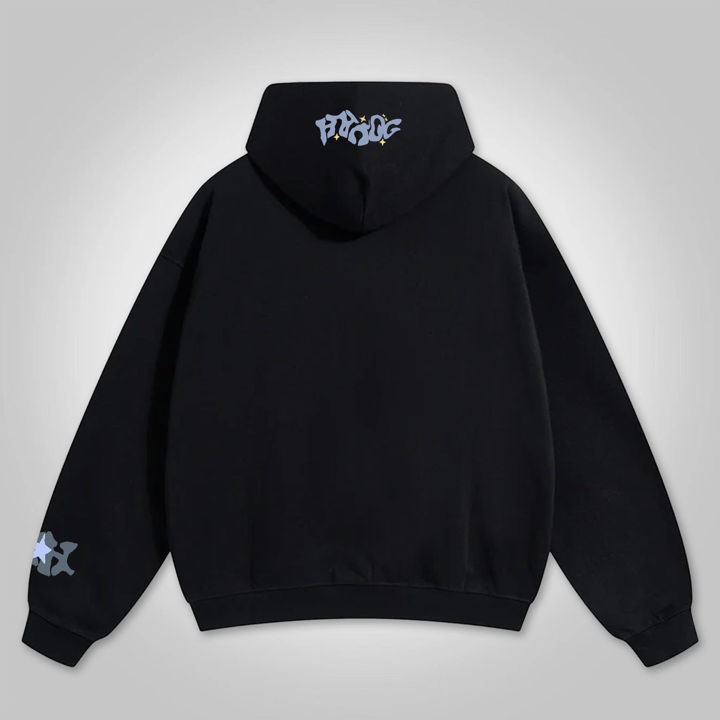 Y2k Fashion Graphic Puff Print Zip-Up Hoodie