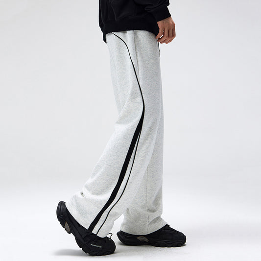 Men's Colorblocked Heavyweight Straight-Leg Sweatpants