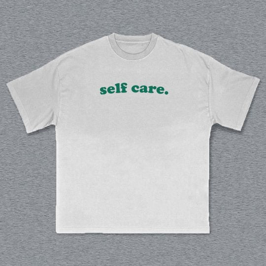 Vintage Self Care Graphic Cotton T-Shirt