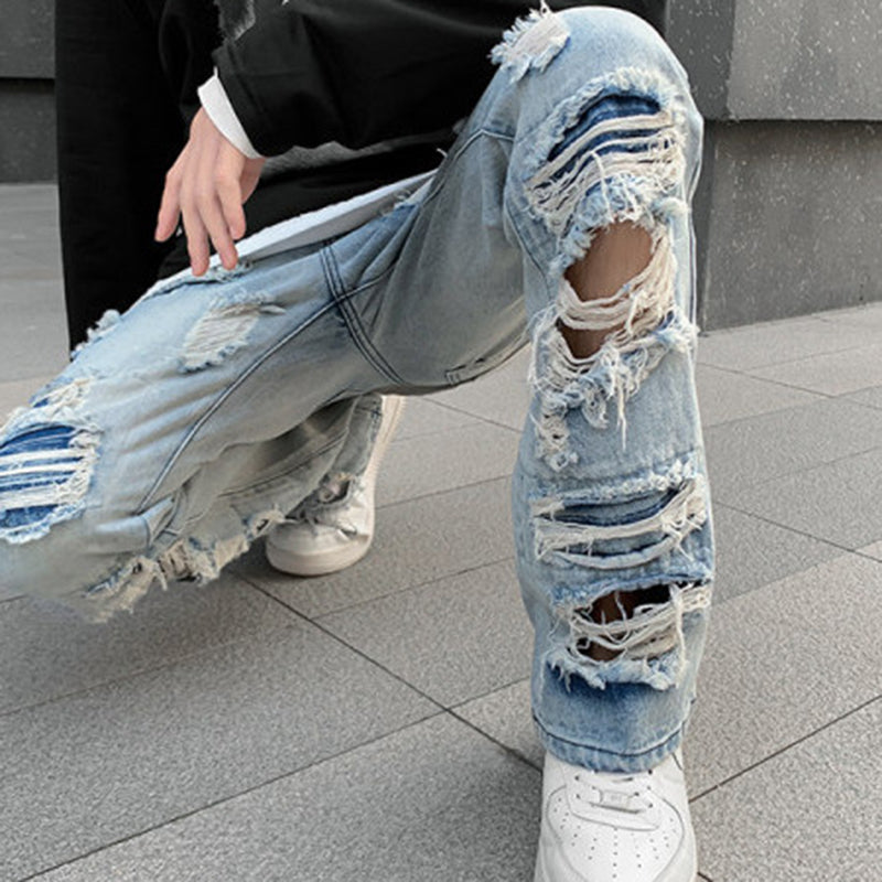 Men's Trendy Ripped Jeans