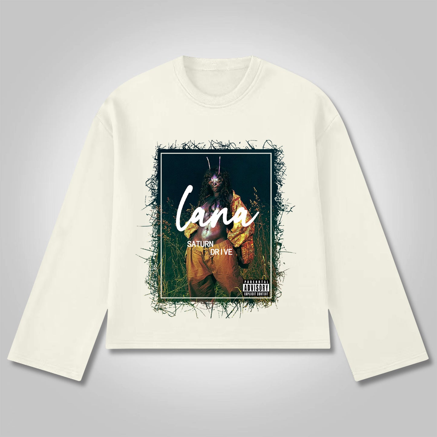 Vercoo Vintage SZA Graphics Lana Album Print Long Sleeve T-Shirt