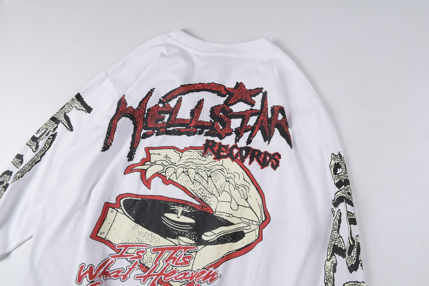 Vercoo Y2k Fashion Vintage Hellstar Graphic Long Sleeve T-Shirt