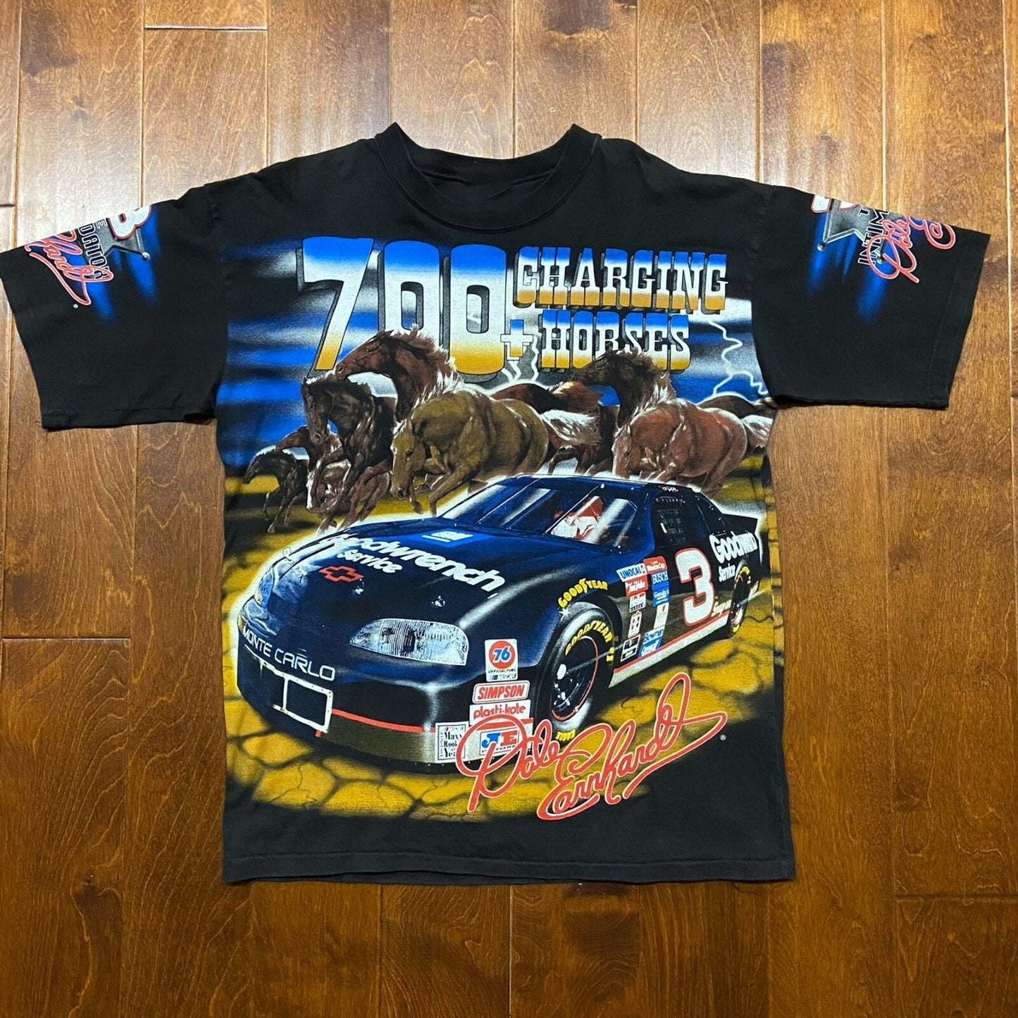 Vintage Chase Authentics 1997 Dale Earnhardt Print Graphic T-Shirt