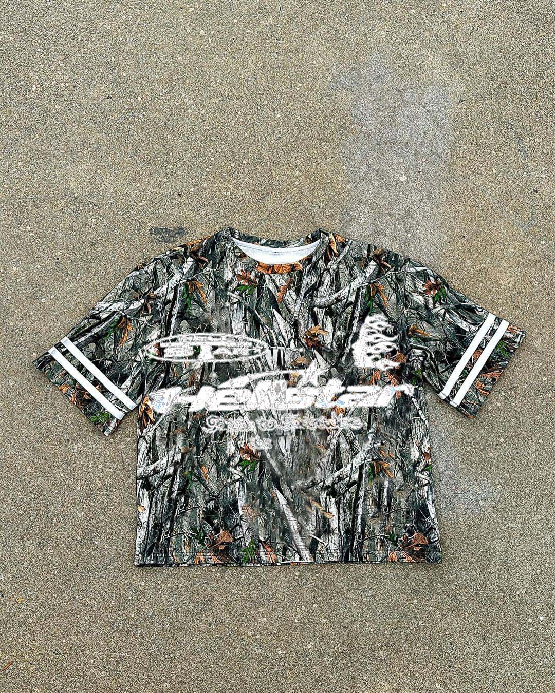 Vintage Hellstar Camo Graphic Short Sleeve T-Shirt