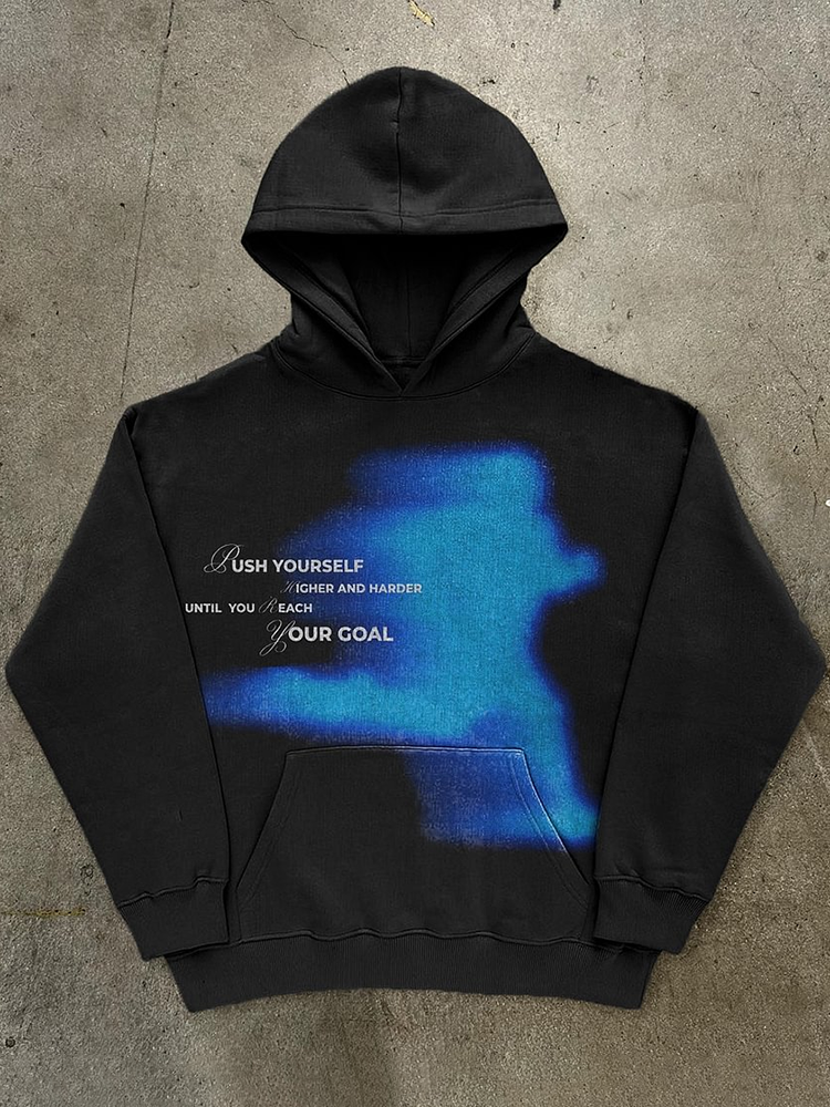 Vercoo Vintage Reach Your Goal Graphic Hoodie