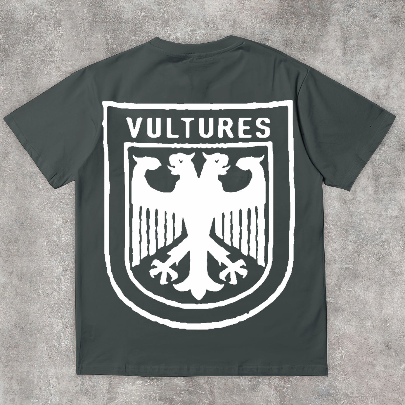 Vercoo Vintage Vultures Print Graphic Cotton T-Shirt