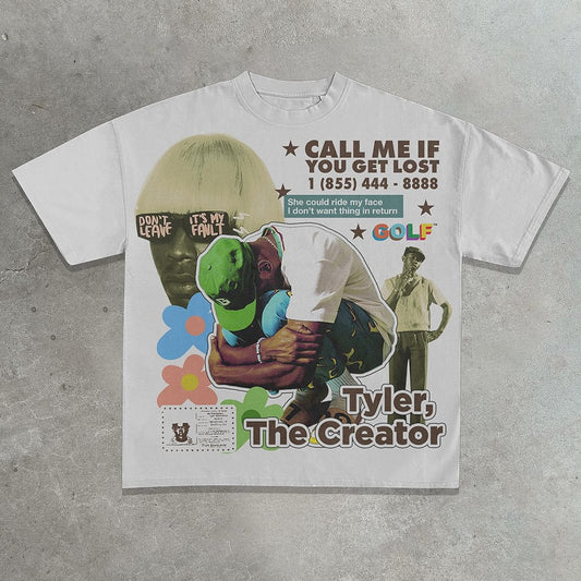 Vintage Tyler The Creator Graphic Cotton T-Shirt