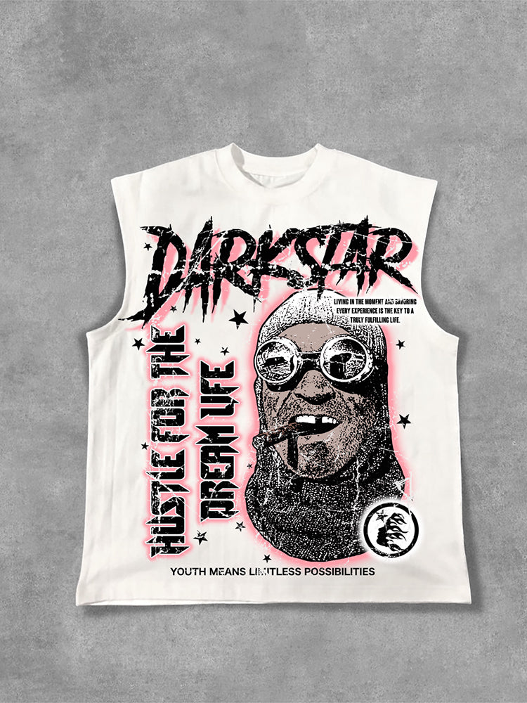 Darkstar-2024 New Print Pattern Cotton Tank Top