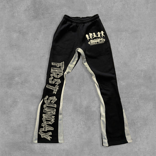 Vintage First Sunday Faith Graphic Flared Sweatpants